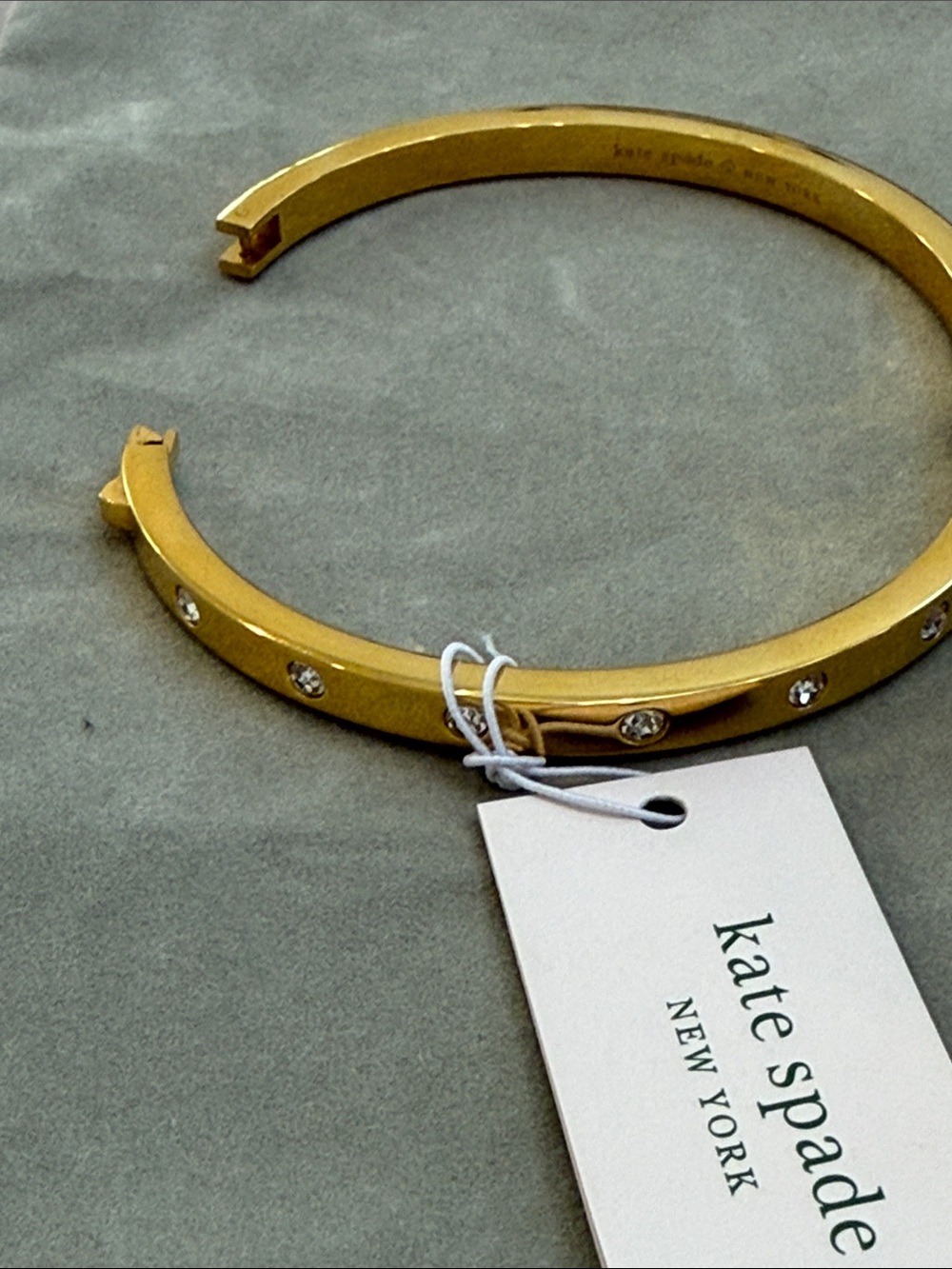 kate spade Set In Stone crystal-studded hinged bangle - Picture 11 of 15